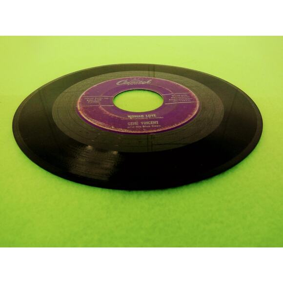 Gene‎ Vincent - Be-Bop-A-Lula - Woman Love - Capitol F3450 45rpm Vinyl Record 7" - Picture 6 of 6